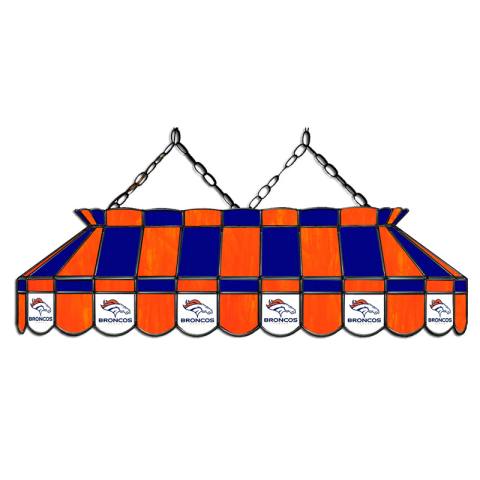 Denver Broncos 40 Inch Glass Billiard Light